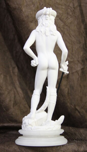 David By Donatello Marble Sculpture Goliath Classical Nude Male